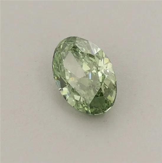 0.31ct Oval Lab Grown Diamond (Colour Fancy Vivid Green, Clarity VS1, IGI Certified)