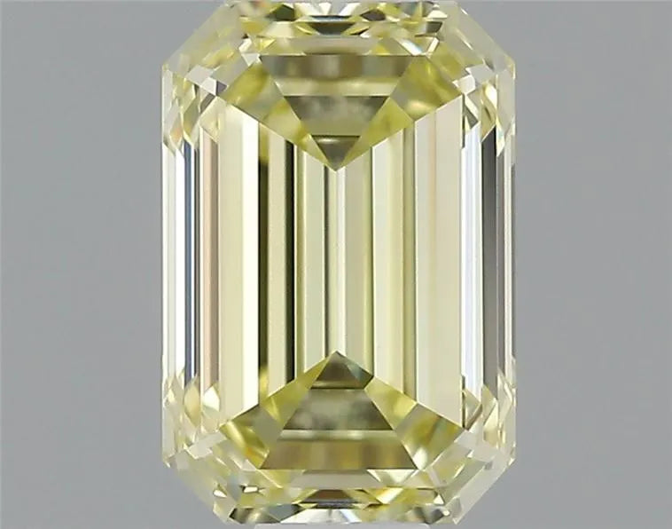 0.72ct Emerald Natural Diamond (Colour Fancy Yellow, Clarity VVS1, GIA Certified)