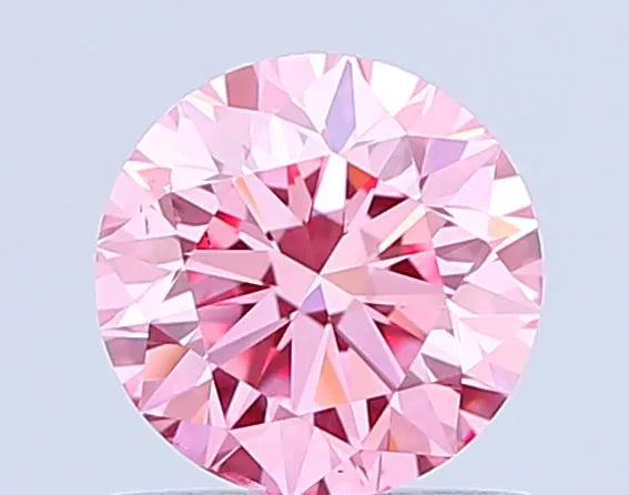1.00ct Round Lab Grown Diamond (Colour Fancy Vivid Pink, Clarity VS2, Cut VG, IGI Certified)