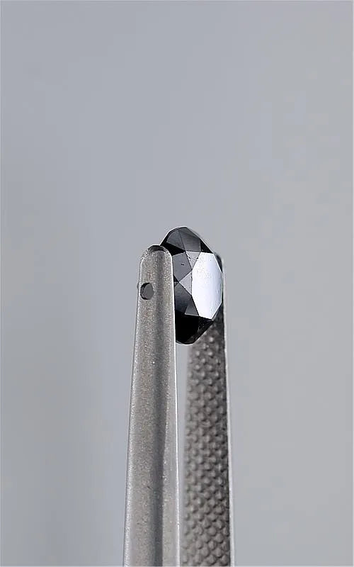 1.28ct Round Natural Diamond (Colour Fancy Black, Clarity VVS2, Cut EX, GIA Certified)