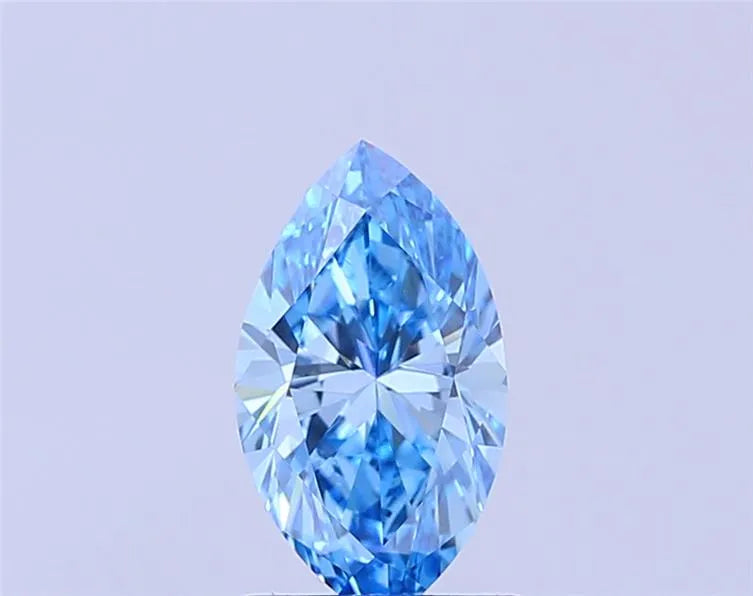 1.38ct Marquise Lab Grown Diamond (Colour Fancy Vivid Blue, Clarity VS1, IGI Certified)