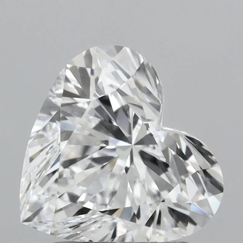 1.57ct Heart Lab Grown Diamond (Colour D, Clarity IF, IGI Certified)