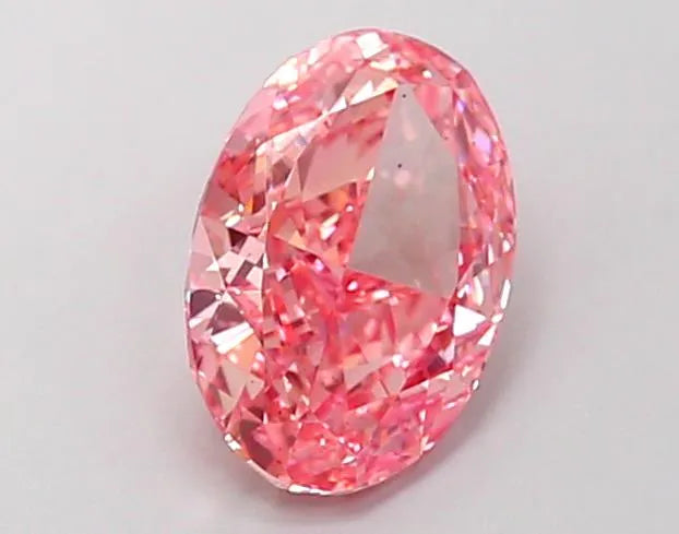 1.54ct Oval Lab Grown Diamond (Colour Fancy Vivid Pink, Clarity VS2, IGI Certified)