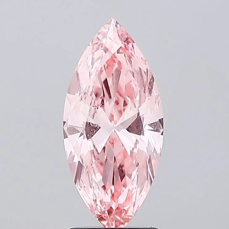 2.03ct Diament Hodowany w Laboratorium Kształt Marquise Kolor Fancy Vivid Pink Czystosc VVS2 Certyfikat IGI
