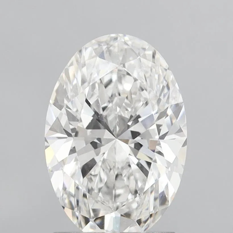 2.00ct Oval Lab Grown Diamond (Colour E, Clarity VVS2, IGI Certified)