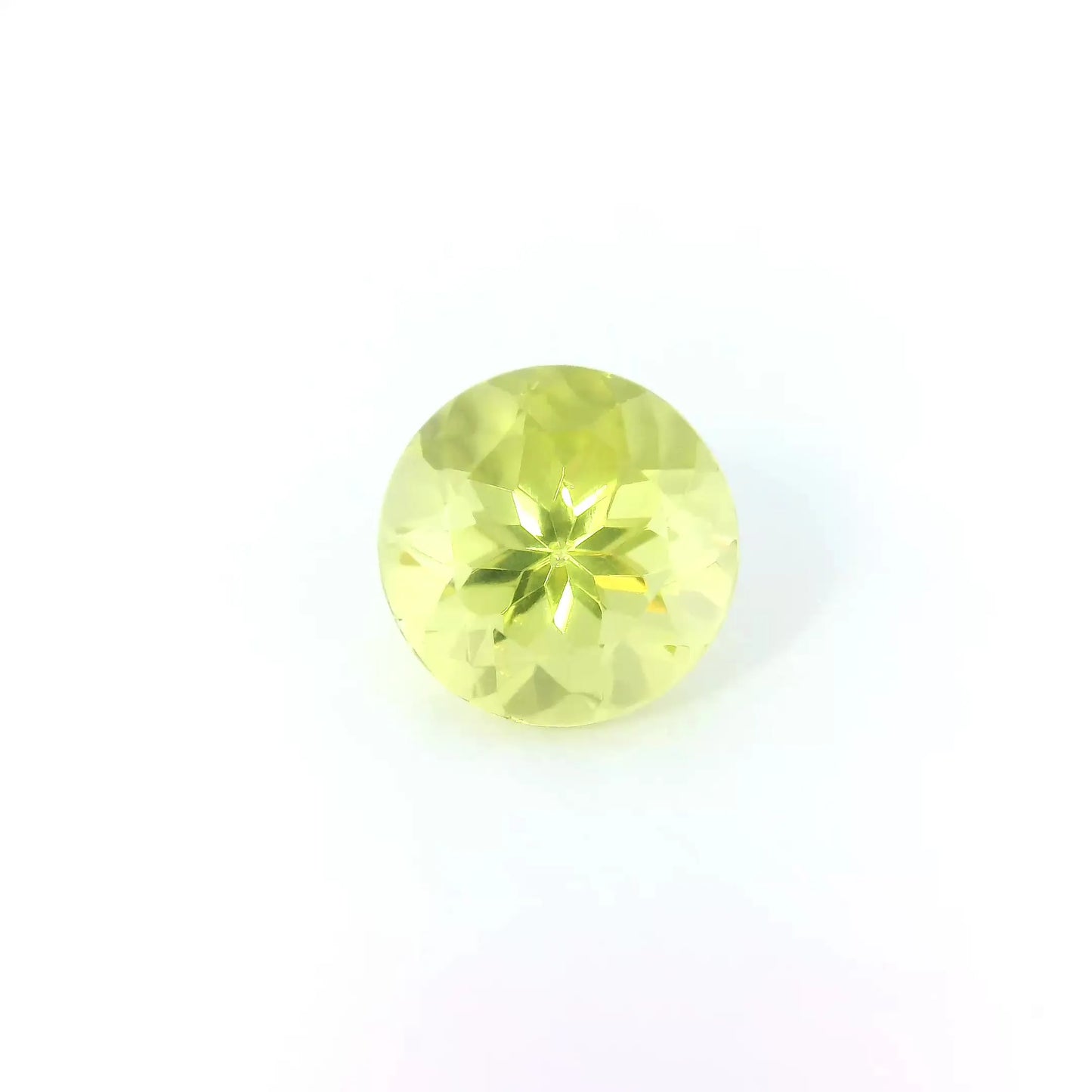 2.34ct Round Natural Apatite (Colour Yellow, Clarity Eye Clean, Cut Faceted)