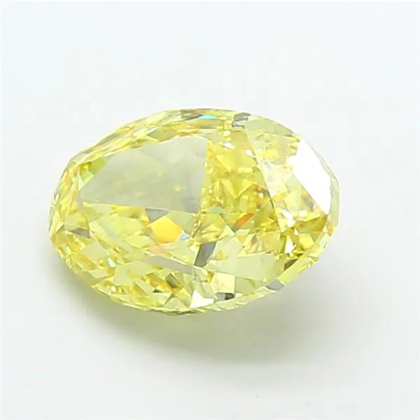2.78ct Oval Lab Grown Diamond (Colour Fancy Intense Yellow, Clarity VS2, IGI Certified)