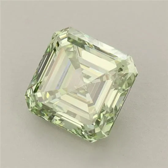 1.01ct Kwadratowy Diament Hodowany w Laboratorium Kształt Emerald Kolor Fancy Intense Green Czystosc VVS2 Certyfikat IGI