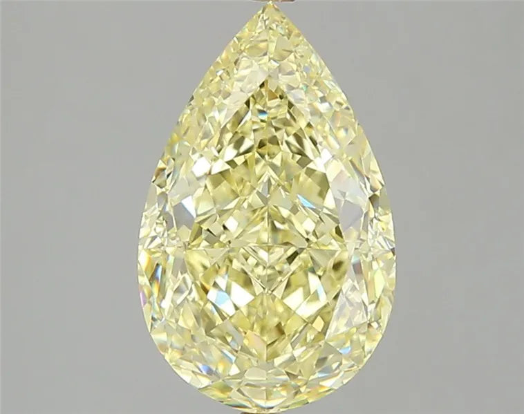 3.02ct Pear Natural Diamond (Colour Fancy Yellow, Clarity VVS1, GIA Certified)