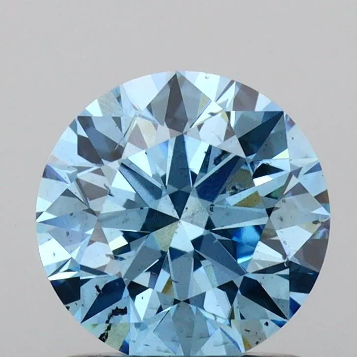 Diament Okrągły 1.04 ct Fancy Vivid Blue SI2 IGI – Diament Expert, Idealny Do Pierścionka Zaręczynowego i Biżuterii