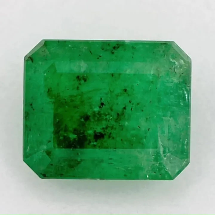 6.57ct Octagonal Natural Emerald (Colour Green, Clarity Slightly Included, Cut Faceted)