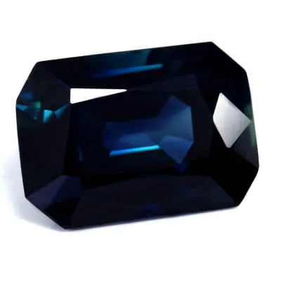 9.08ct Emerald Natural Sapphire (Colour Blue, Clarity Eye Clean, Cut Faceted)