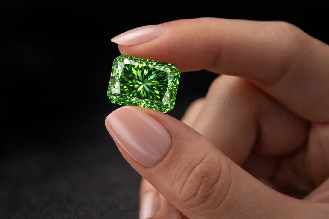 diamenty zielone