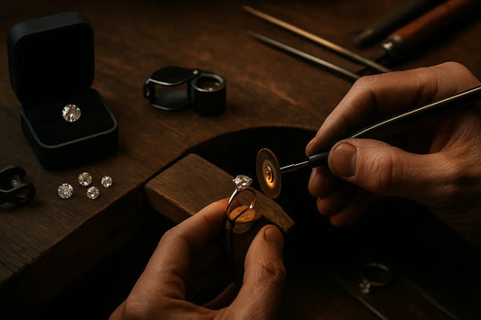 pierścionek z diamentem