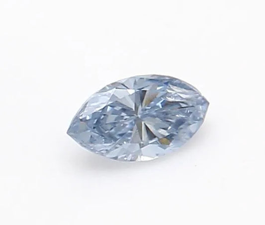 0.10ct Marquise Natural Diamond (Colour Fancy Blue, Clarity SI2, GIA Certified)