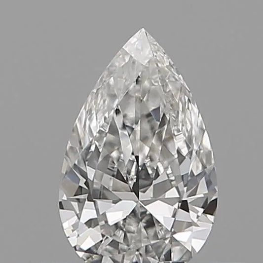0.10ct Pear Natural Diamond (Colour D, Clarity VVS1, Cut VG, IGI Certified)