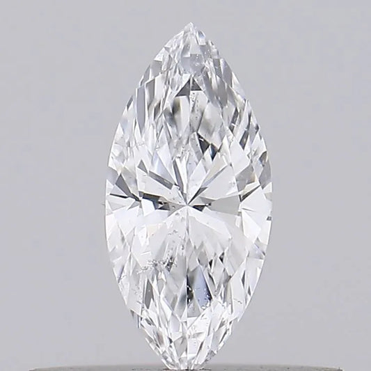 0.18ct Marquise Natural Diamond (Colour D, Clarity SI2, GIA Certified)
