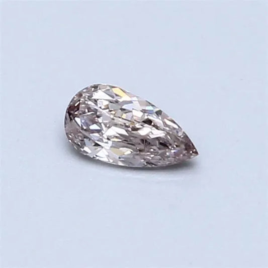 0.21ct Pear Natural Diamond (Colour Fancy Light Pinkish Brown, Clarity SI1, IGI Certified)