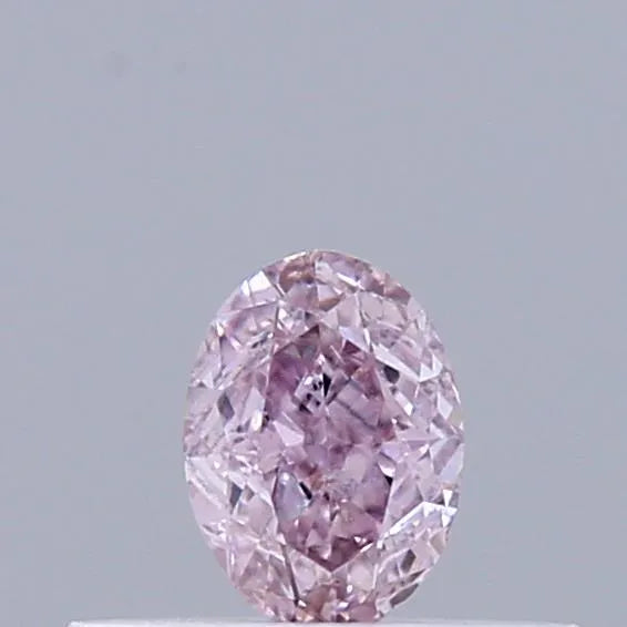 0.25ct Oval Natural Diamond (Colour Fancy Purplish Pink, Clarity SI2, GIA Certified)