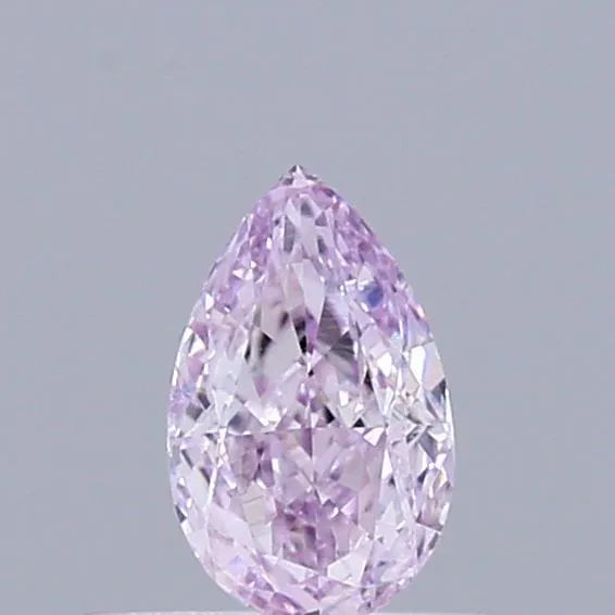 0.25ct Pear Natural Diamond (Colour Fancy Light Purplish Pink, Clarity VS2, GIA Certified)