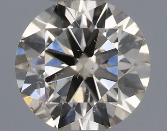0.30ct Round Natural Diamond (Colour Very Light Brown, Clarity SI2, Cut GD, IGI Certified)