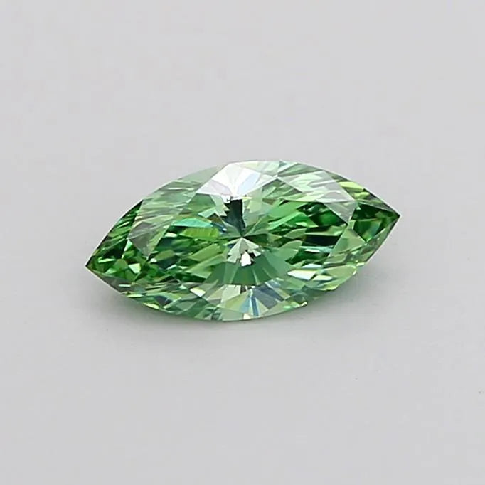 0.32ct Marquise Lab Grown Diamond (Colour Fancy Vivid Green, Clarity VVS2, IGI Certified)