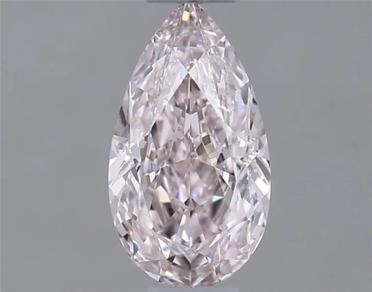 0.36ct Pear Natural Diamond (Colour Very Light Pink, Clarity IF, GIA Certified)