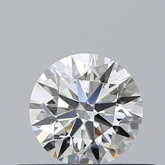 0.38ct Round Natural Diamond (Colour H, Clarity VS2, Cut EX, GIA Certified)