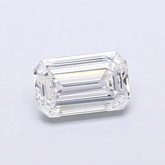 0.41ct Emerald Lab Grown Diamond (Colour D, Clarity IF, IGI Certified)