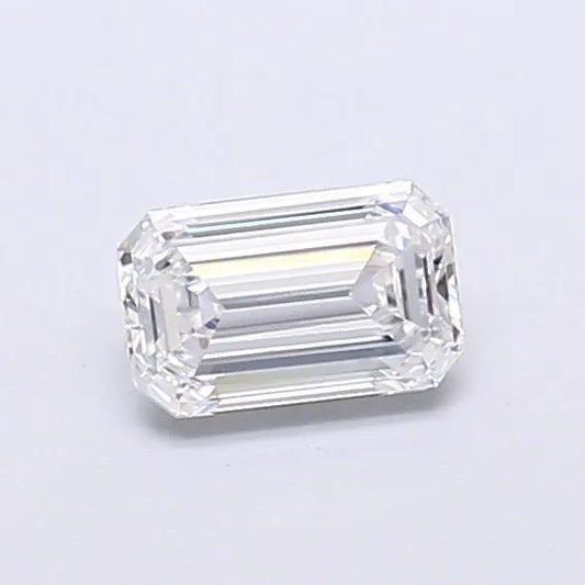 0.41ct Emerald Lab Grown Diamond (Colour D, Clarity IF, IGI Certified)
