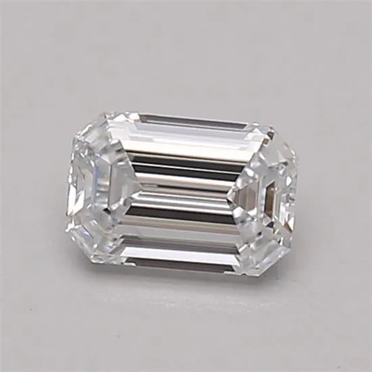 0.46ct Emerald Lab Grown Diamond (Colour E, Clarity IF, Cut VG, IGI Certified)