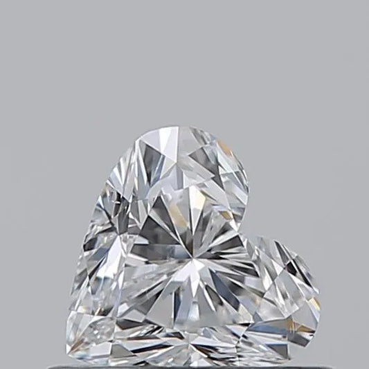 0.50ct Heart Natural Diamond (Colour E, Clarity SI1, GIA Certified)