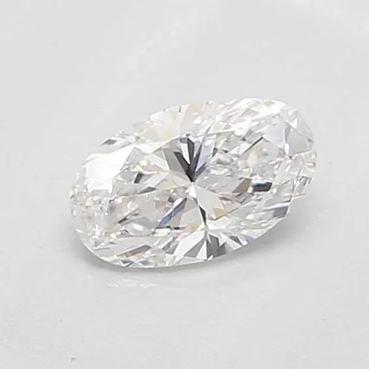 0.50ct Oval Lab Grown Diamond (Colour D, Clarity VVS2, IGI Certified)