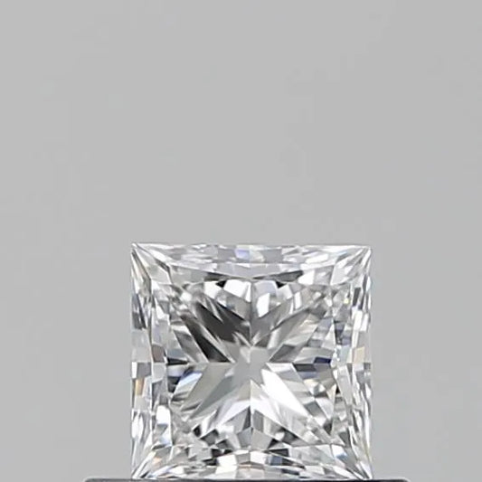 0.50ct Princess Natural Diamond (Colour E, Clarity VVS2, GIA Certified)