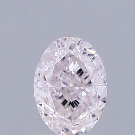 0.51ct Oval Natural Diamond (Colour Very Light Pink, Clarity SI1, GIA Certified)