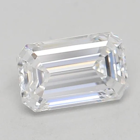 0.53ct Emerald Lab Grown Diamond (Colour D, Clarity IF, IGI Certified)