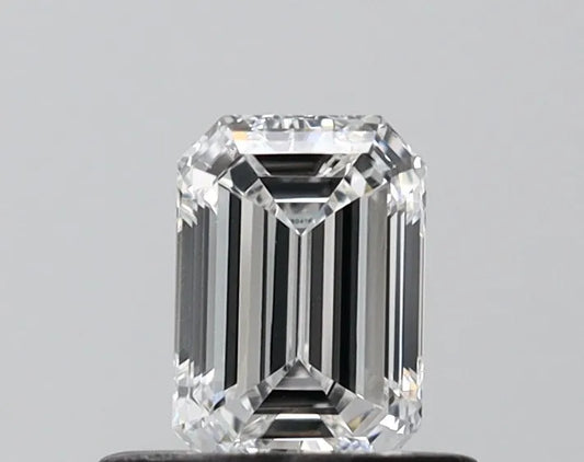 0.53ct Emerald Lab Grown Diamond (Colour D, Clarity VVS2, IGI Certified)