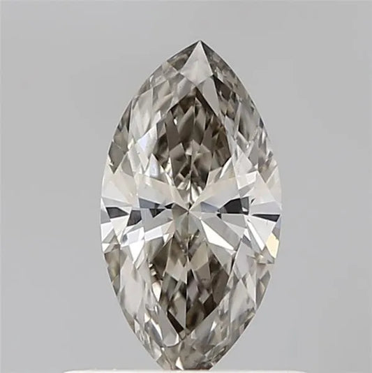 0.53ct Marquise Lab Grown Diamond (Colour Very Light Brownish Gray, Clarity VS1, IGI Certified)
