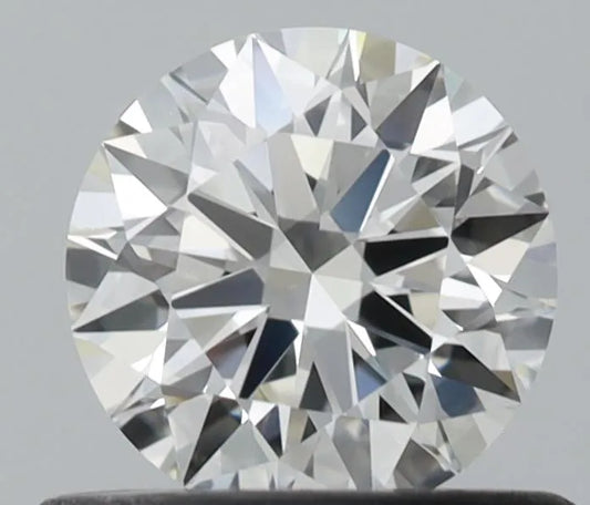 0.55ct Round Natural Diamond (Colour I, Clarity FL, Cut EX, IGI Certified)