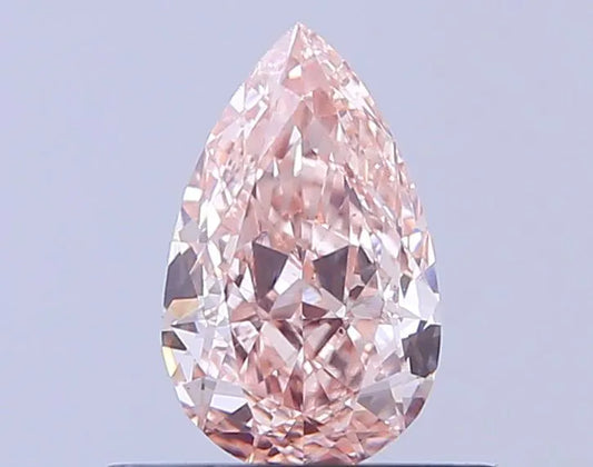 0.57ct Pear Lab Grown Diamond (Colour Fancy Light Brownish Pink, Clarity VS1, IGI Certified)