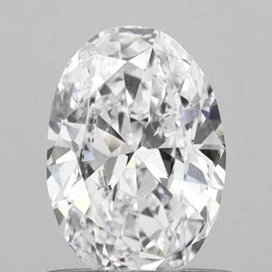 0.60ct Oval Lab Grown Diamond (Colour D, Clarity VVS2, IGI Certified)