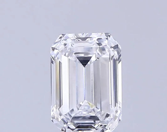0.61ct Emerald Lab Grown Diamond (Colour D, Clarity VVS2, IGI Certified)