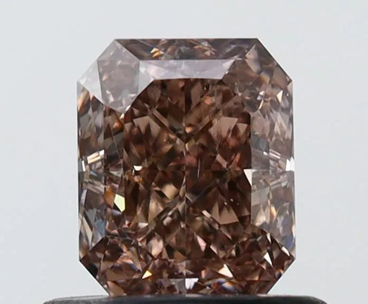 0.63ct Radiant Natural Diamond (Colour Fancy Dark Pink, Clarity VS2, GIA Certified)
