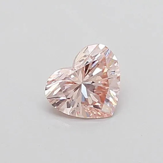0.65ct Heart Lab Grown Diamond (Colour Fancy Intense Pink, Clarity VS2, IGI Certified)