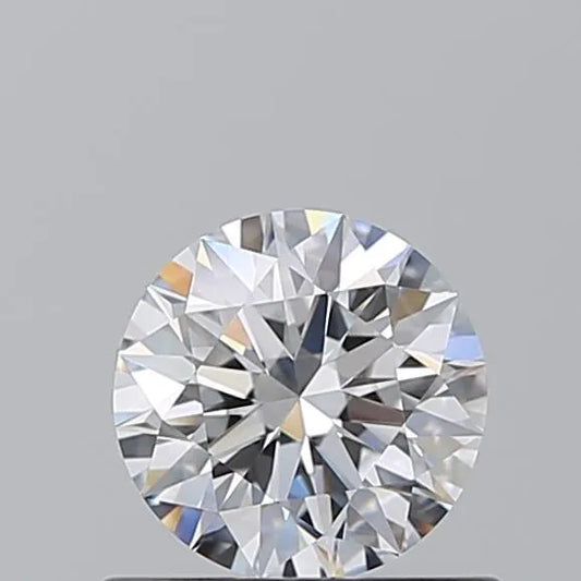0.65ct Round Natural Diamond (Colour D, Clarity IF, Cut EX, GIA Certified)