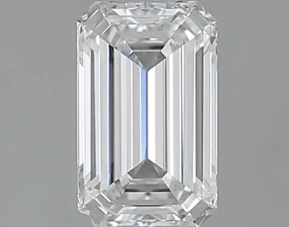 0.71ct Emerald Natural Diamond (Colour F, Clarity VVS2, Cut VG, GIA Certified)