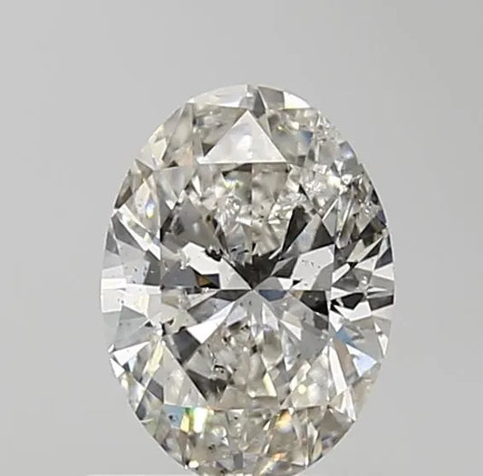0.71ct Oval Natural Diamond (Colour H, Clarity SI2, Cut VG, IGI Certified)