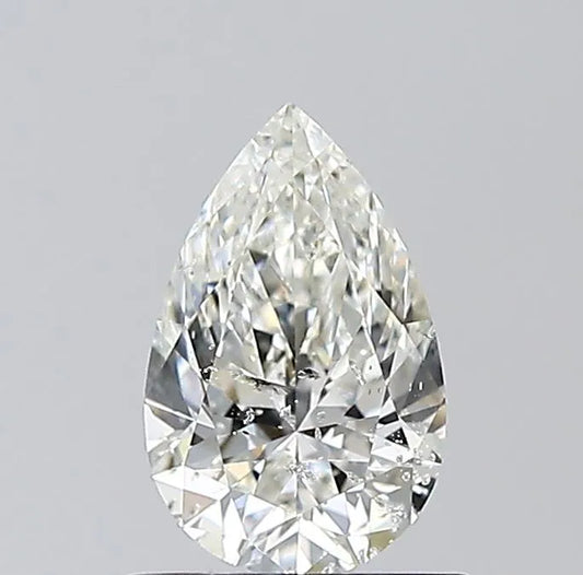 0.81ct Pear Natural Diamond (Colour I, Clarity SI2, Cut EX, IGI Certified)