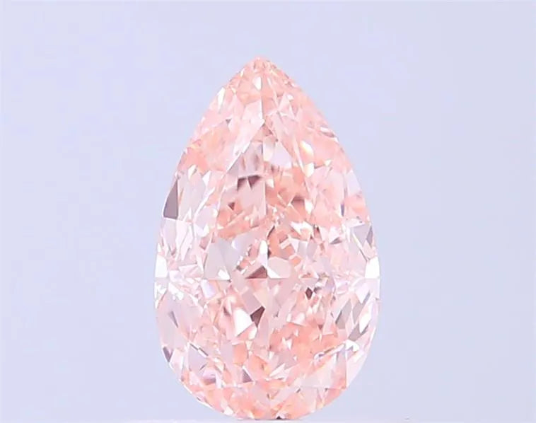 0.83ct Pear Lab Grown Diamond (Colour Fancy Light Brown Pink, Clarity VS1, IGI Certified)