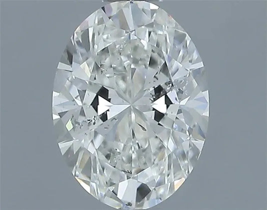 0.90ct Oval Natural Diamond (Colour H, Clarity SI2, Cut EX, IGI Certified)